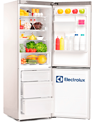 Холодильник двухкамерный открытый холодильник электролюкс